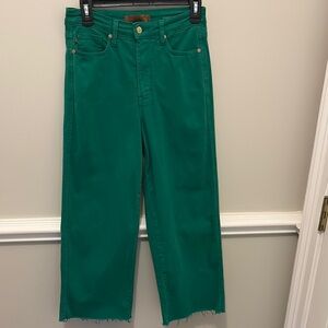 Judy Blue Green Cropped Jeans Size 5/27